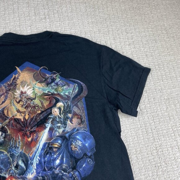 Y2K Blizzard Hero’s Of The Storm x Jinx Black Size S T-Shirt Short Sleeve - Picture 5 of 14